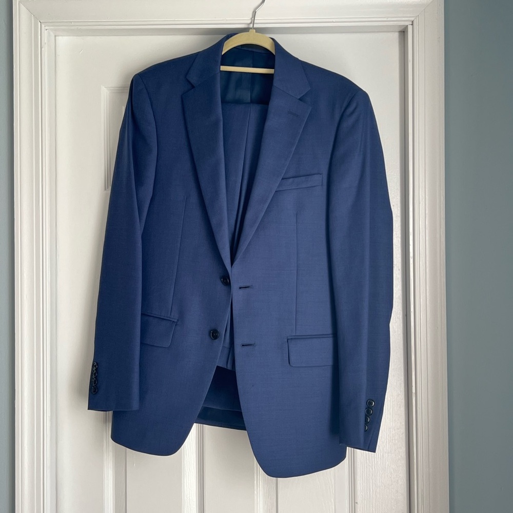 Calvin Klein Slim Fit Blue Suit